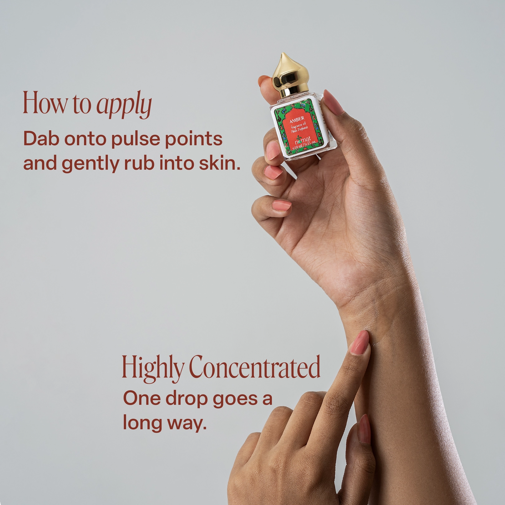 Amber Bottle Perfume Oil — Nemat - Public Mercantile