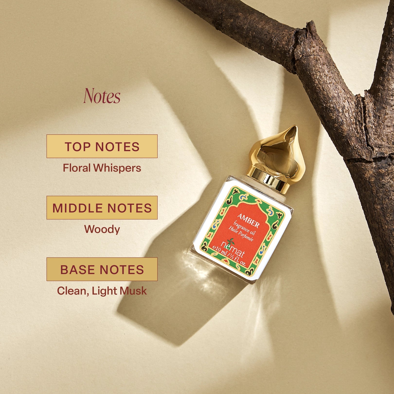 Amber Bottle Perfume Oil — Nemat - Public Mercantile