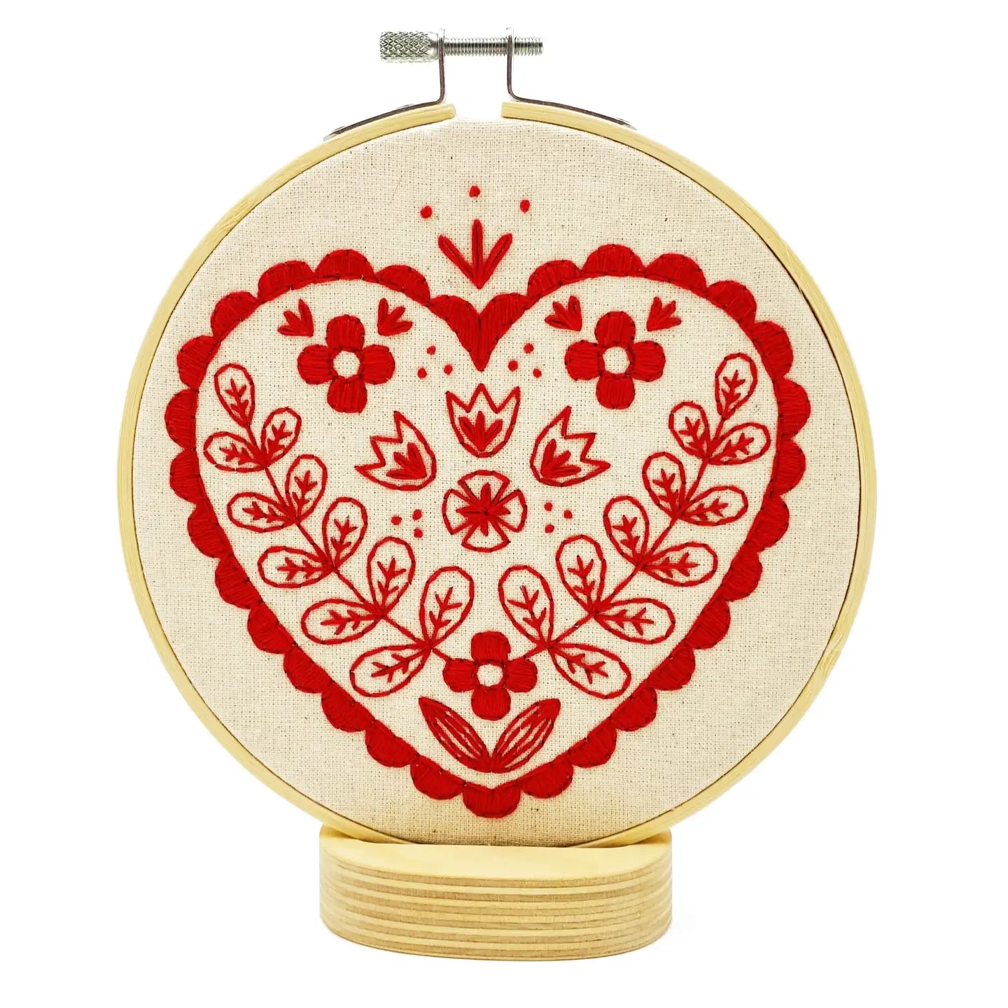 Nordic Heart Complete Embroidery Kit - Public Mercantile