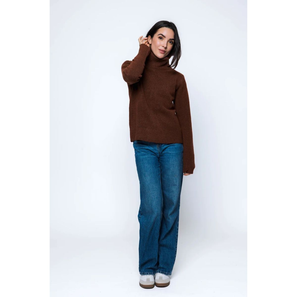 Aubrey Turtleneck Sweater  — Garnet - Public Mercantile