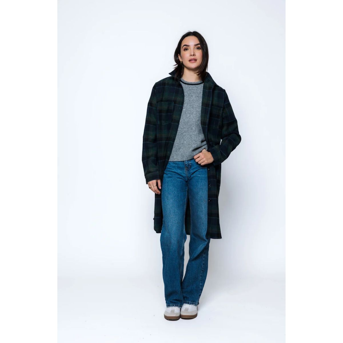 Mercer Shirt Jacket  — Winter Grey Plaid - Public Mercantile