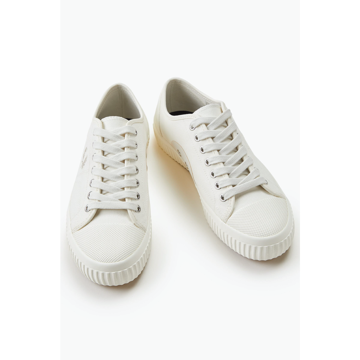 Fred Perry Hughes Canvas Plimsoll Shoe — Light Ecru/Oatmeal - Public Mercantile