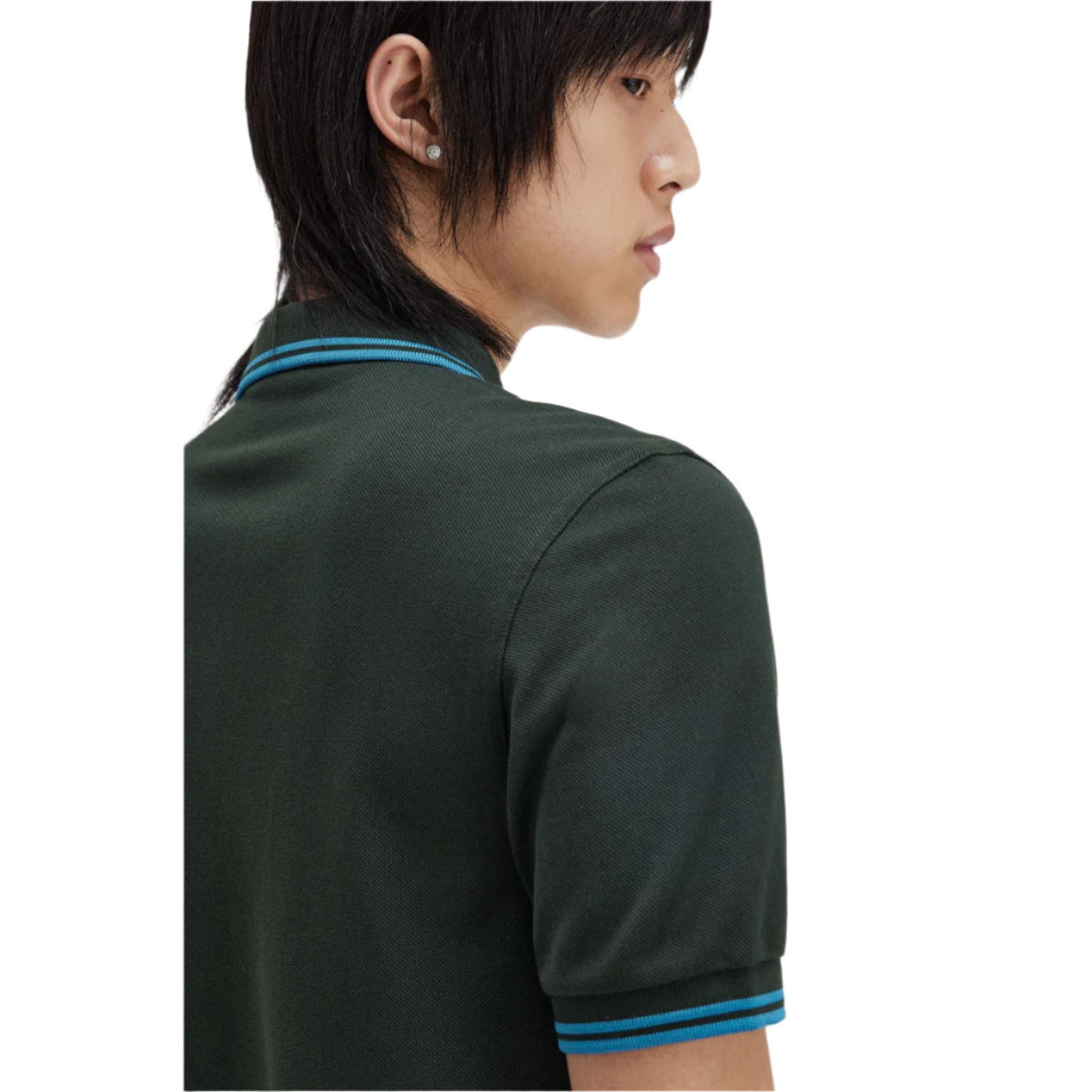 Fred Perry Twin Tipped Polo Shirt - Night Green/Ocean - Public Mercantile