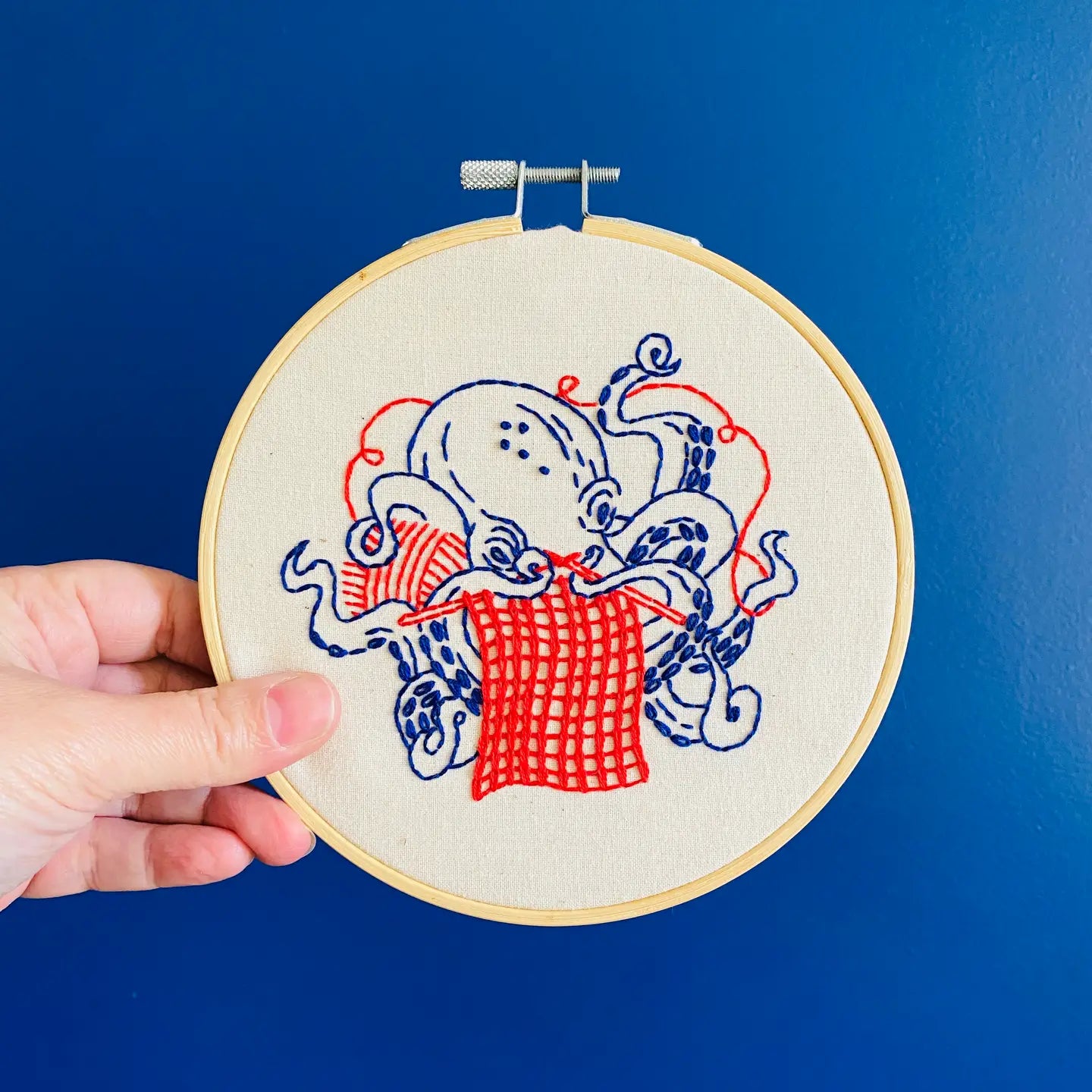 Octopus Knitting Complete Embroidery Kit - Public Mercantile