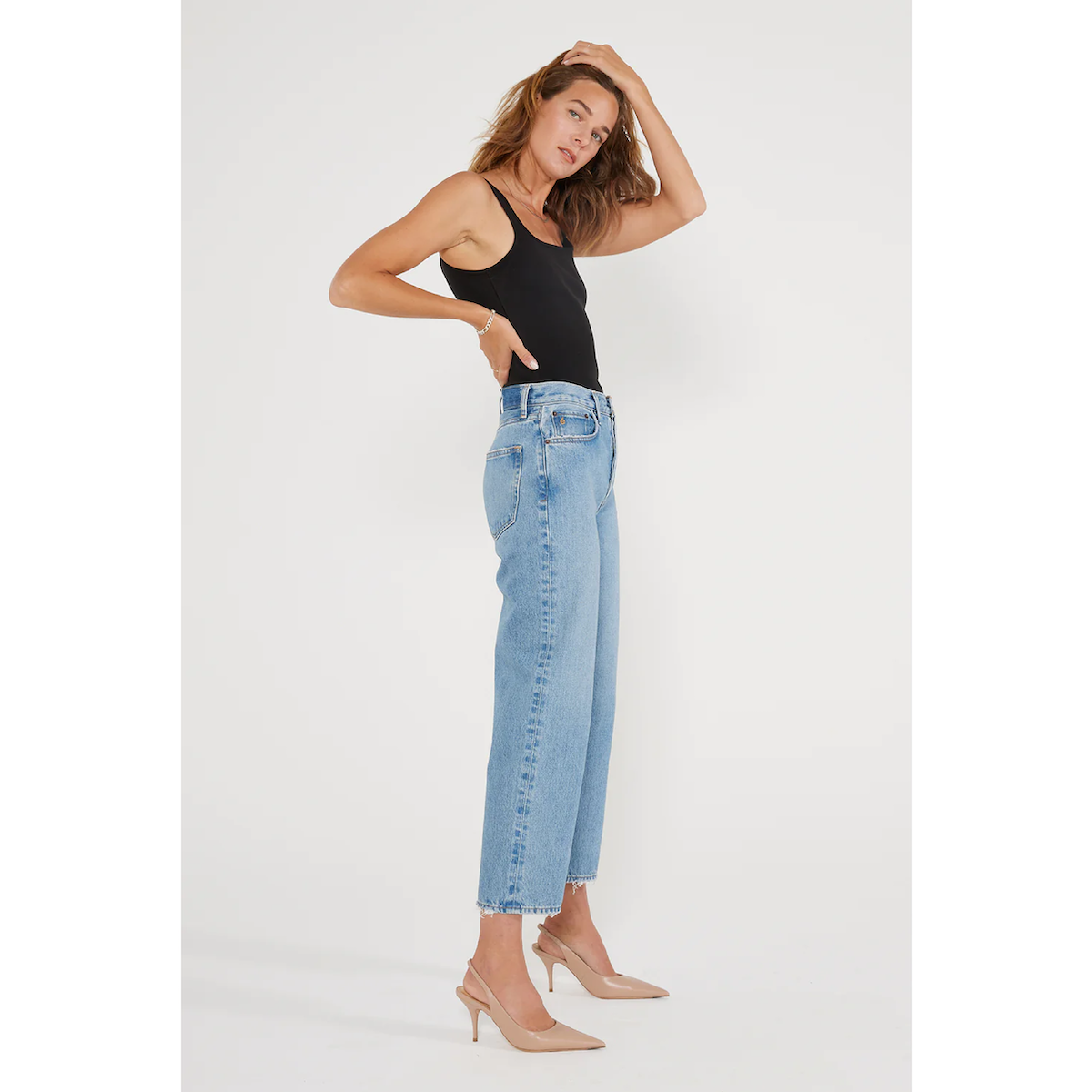 Ética Tyler Straight Crop — Sea Wall / Organic Cotton - Public Mercantile