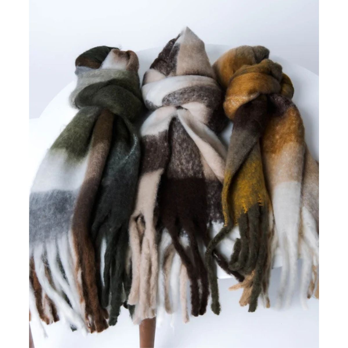 Supersoft Check Blanket Scarf - Public Mercantile
