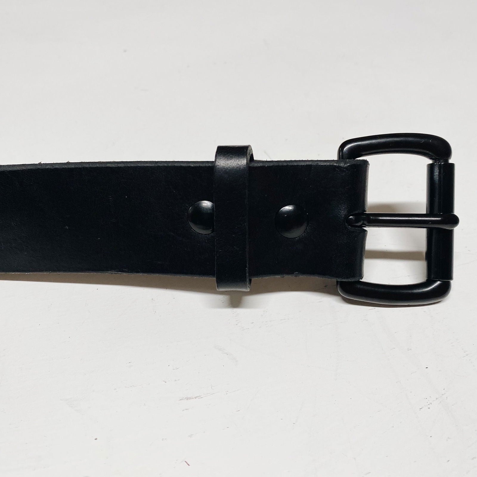 Oxford Leather Belt — Black - Public Mercantile