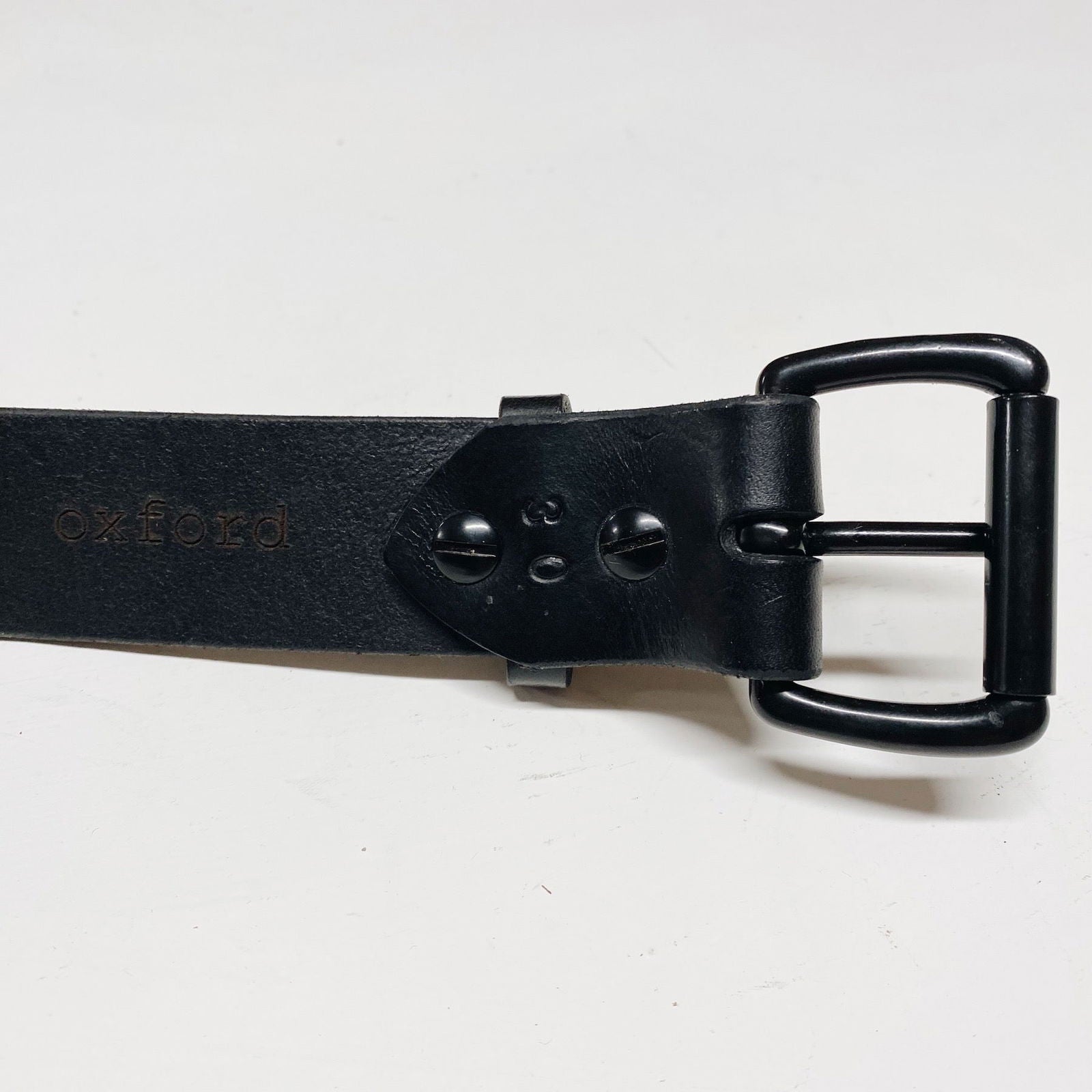 Oxford Leather Belt — Black - Public Mercantile