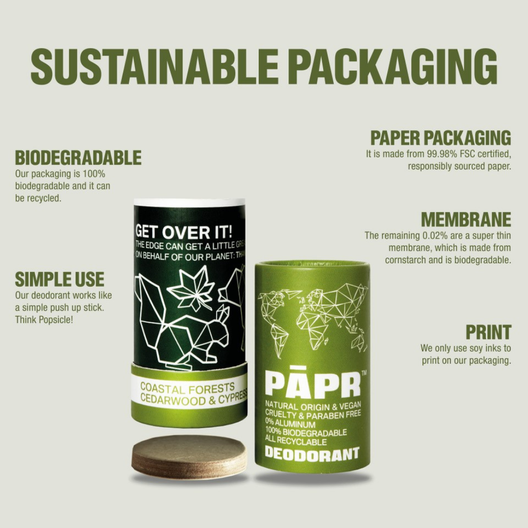 PAPR Coastal Forests Cedarwood & Cypress Deodorant - Public Mercantile