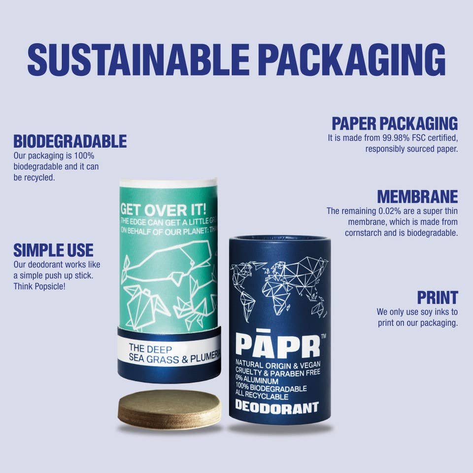 PAPR The Deep Seagrass & Plumeria Deodorant - Public Mercantile