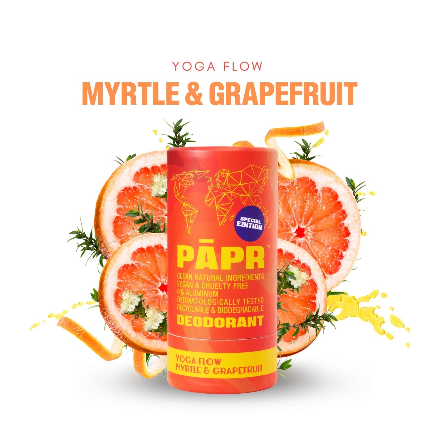 PAPR Yoga Flow Myrtle & Grapefruit Deodorant - Public Mercantile