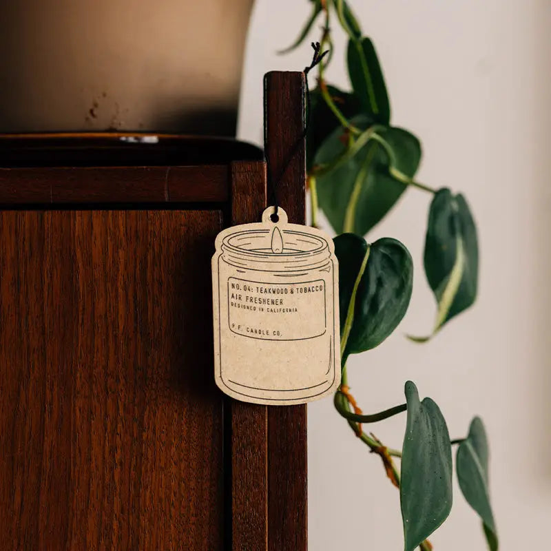 Teakwood & Tobacco Air Freshener — P.F. Candle - Public Mercantile