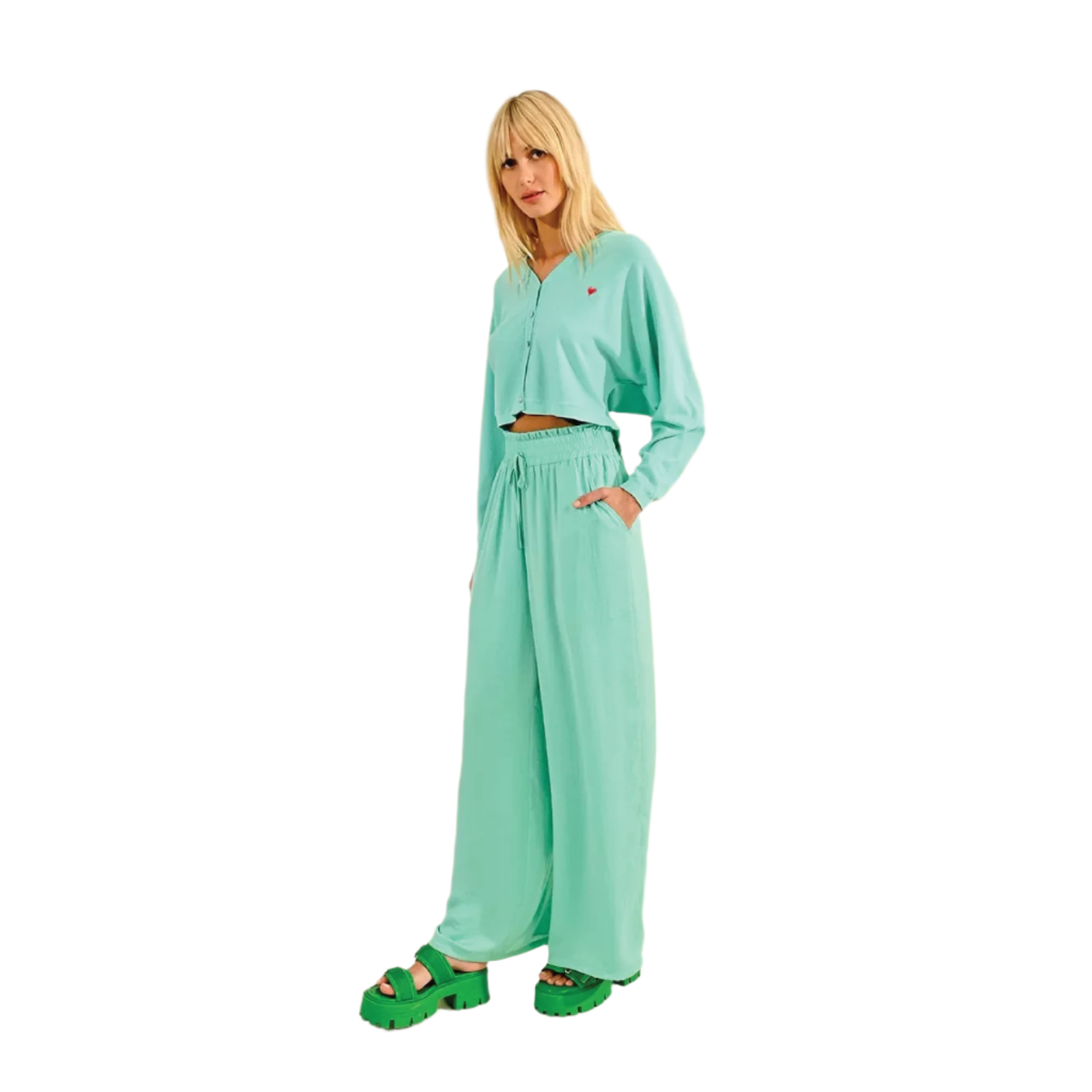 Palazzo Pants — Aqua - Public Mercantile