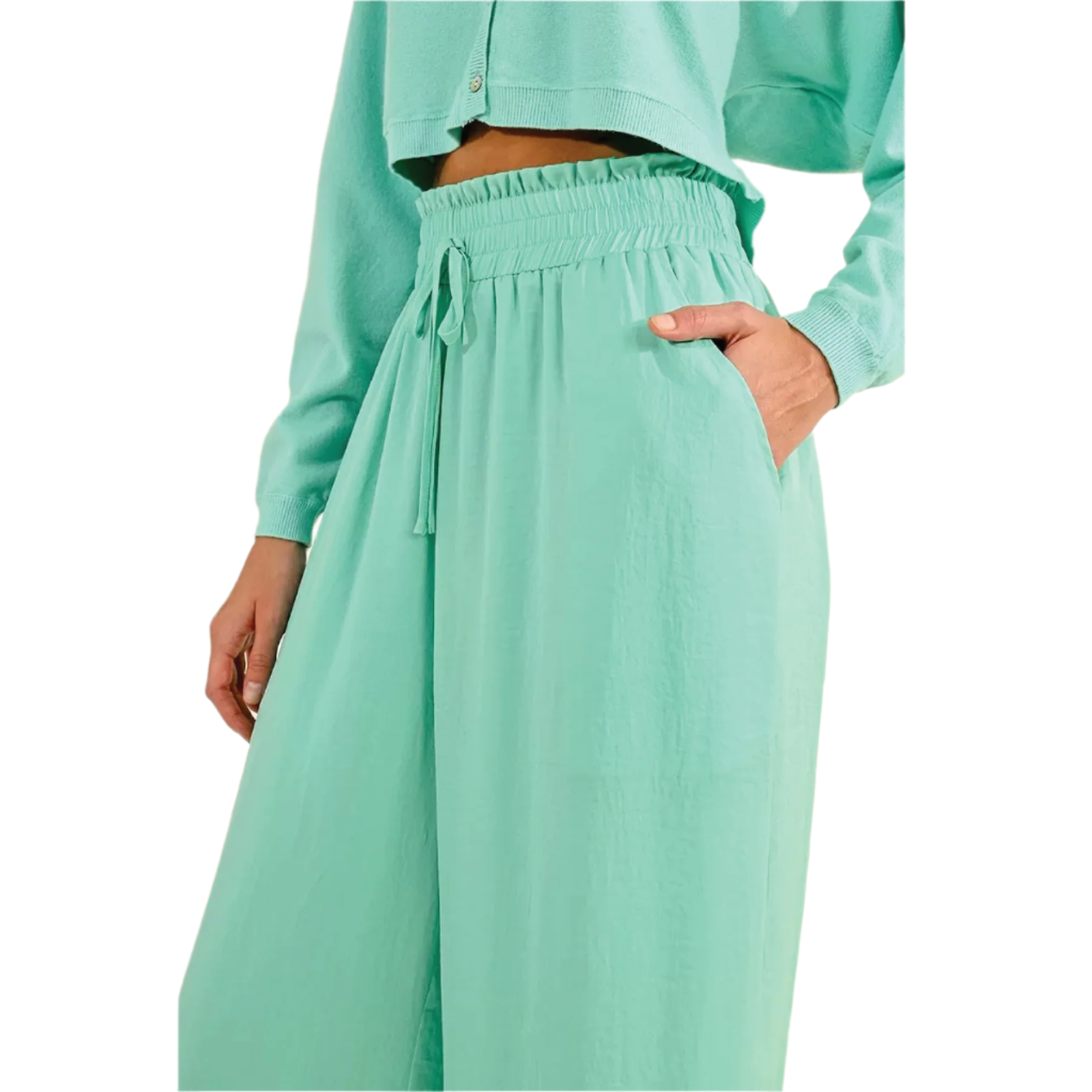 Palazzo Pants — Aqua - Public Mercantile