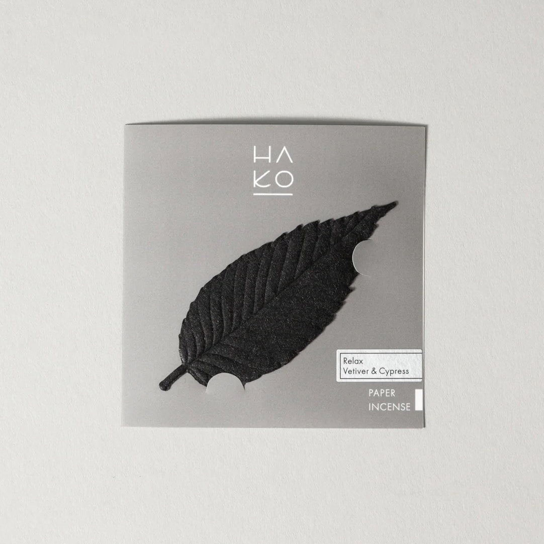 HA KO Paper Incense Leaves — Black 01 Relax