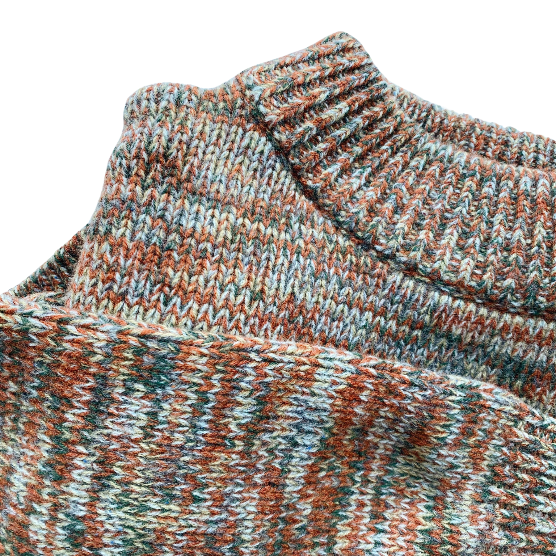 Paper Label Pine Merino Sweater — Rust Mix