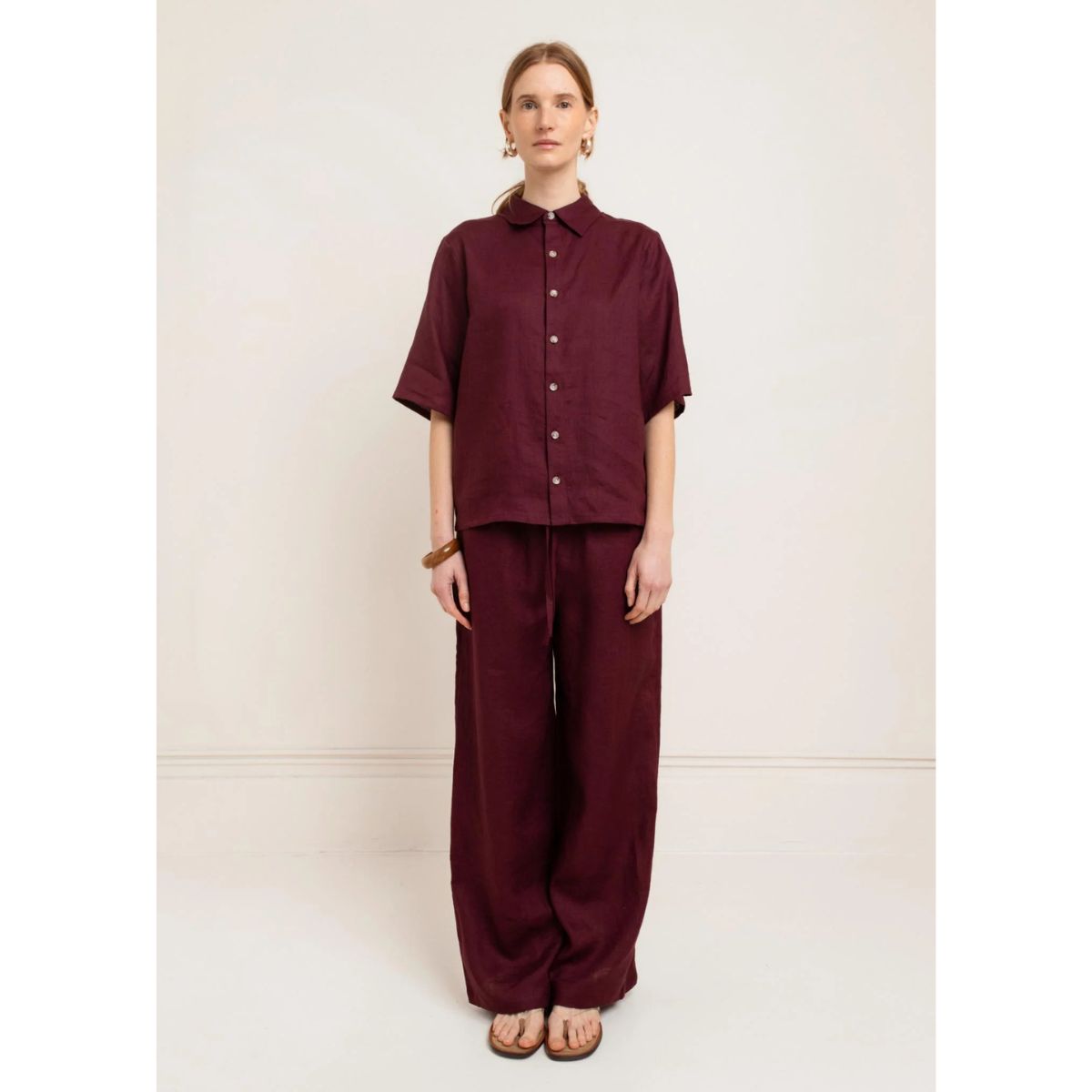 Paper Label Sadie Linen Pant — Fig - Public Mercantile