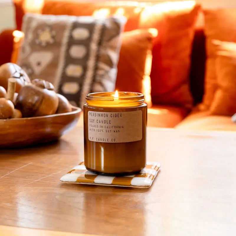 Persimmon Amber Candle — P.F. Candle - Public Mercantile
