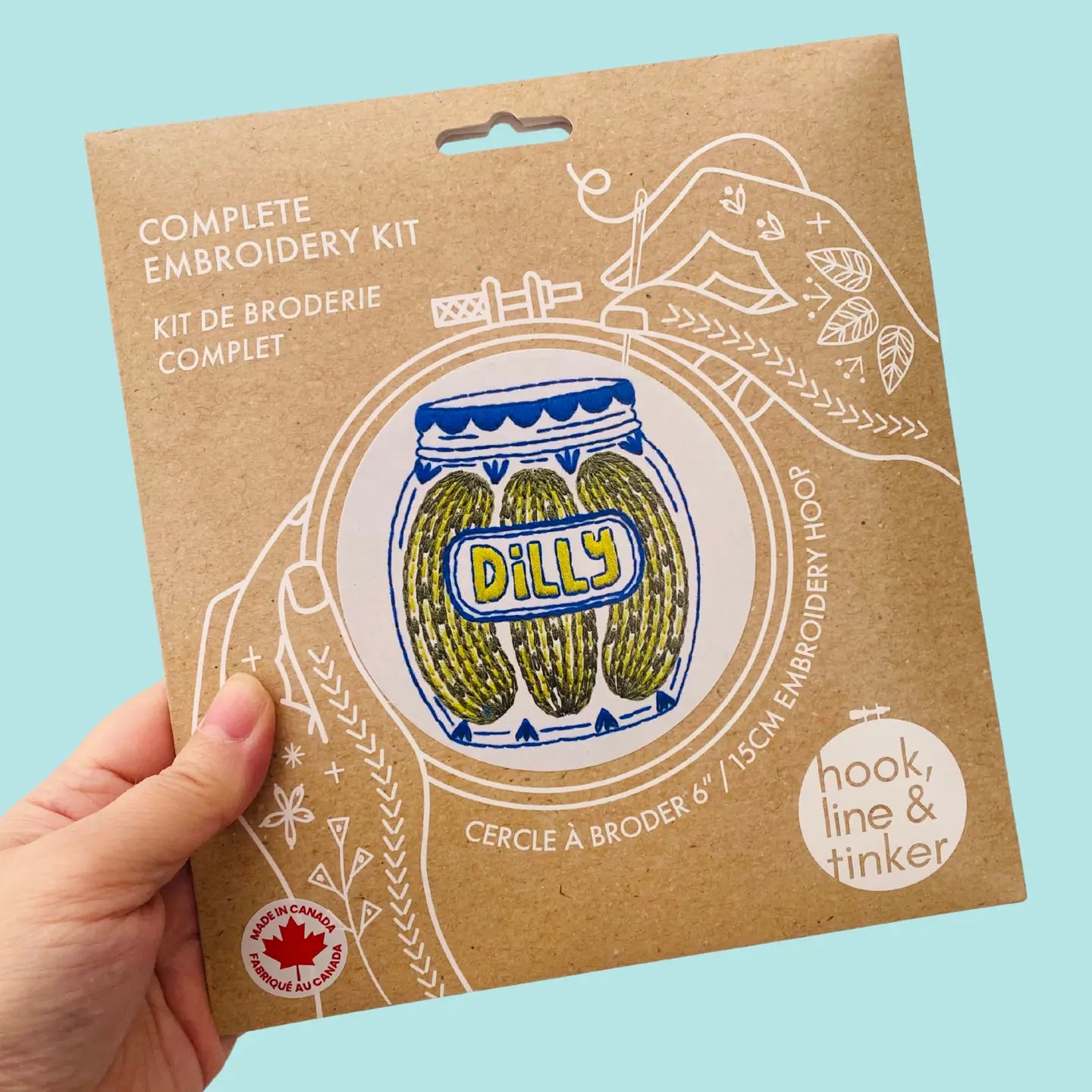 Pickles Complete Embroidery Kit - Public Mercantile