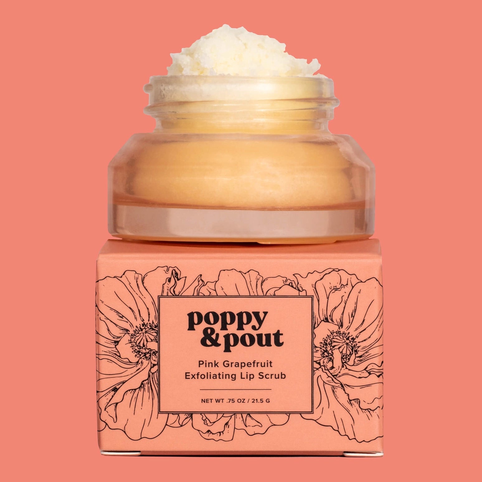 Poppy & Pout Lip Scrub - Pink Grapefruit - Public Mercantile