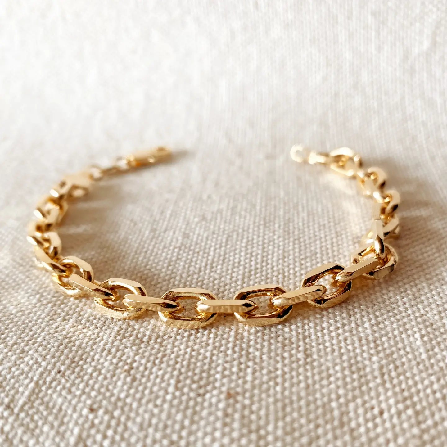 18k Gold Filled Link Bracelet — Public Jewellery