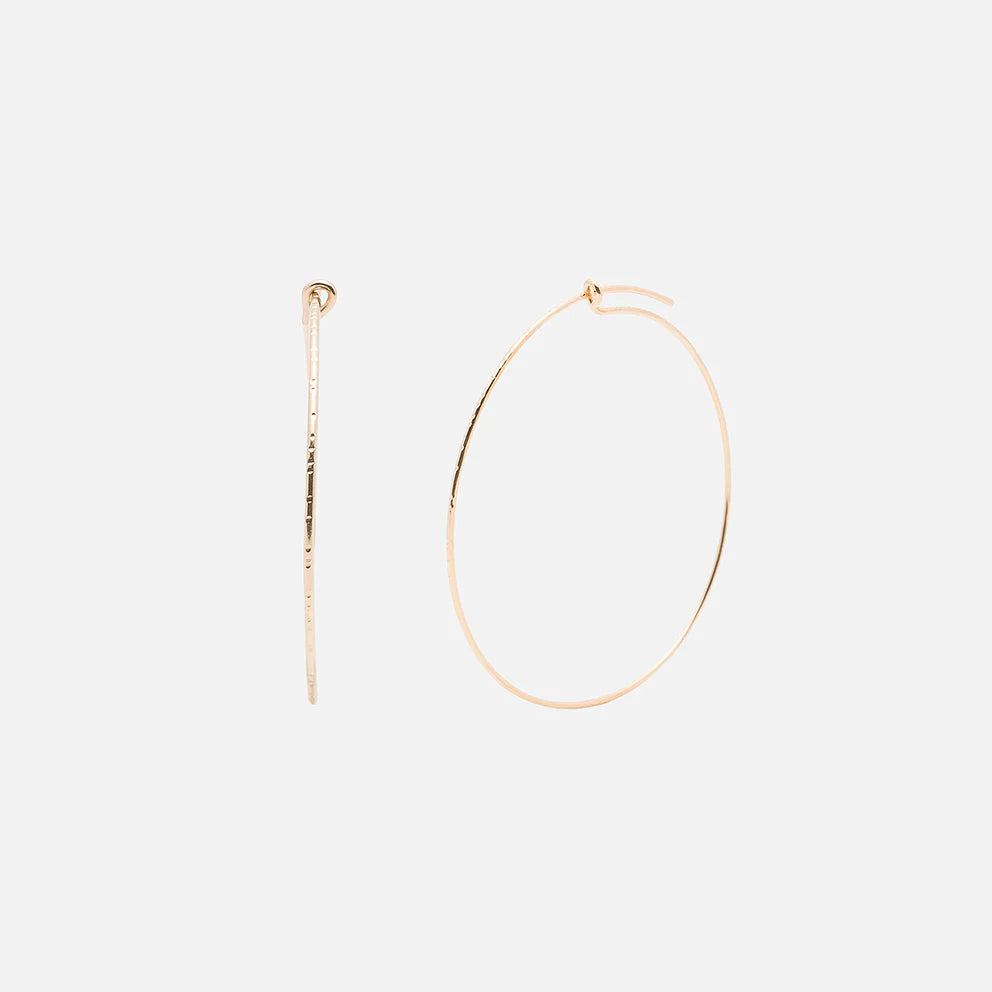 Pull-Me-Through Large Hoops Gold - Kara Yoo - Public Mercantile