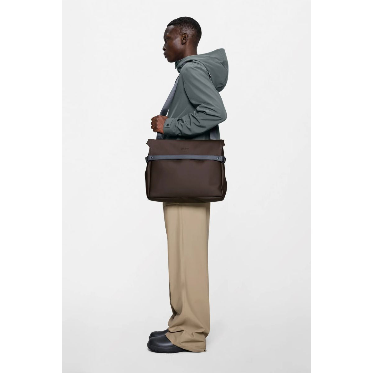 Rains OTG Messenger Bag — Bark - Public Mercantile
