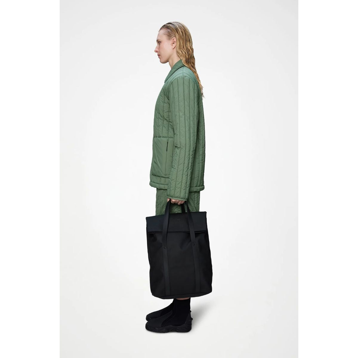 Rains 2 Way Tote Backpack — Black - Public Mercantile
