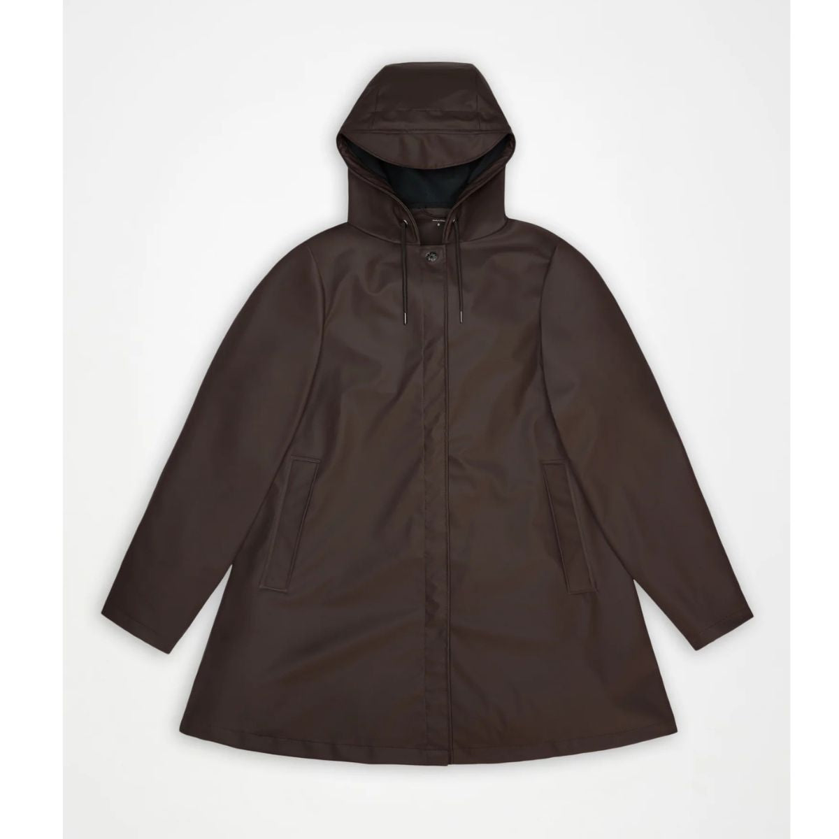 Rains A-Line W Jacket W3 — Bark - Public Mercantile
