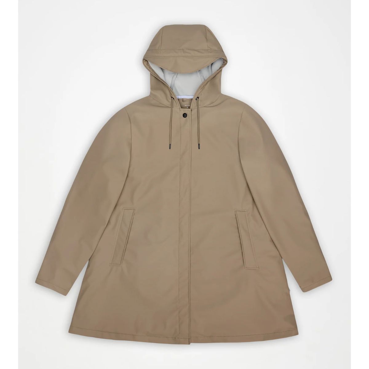 Rains A-Line W Jacket W3 — Beige - Public Mercantile