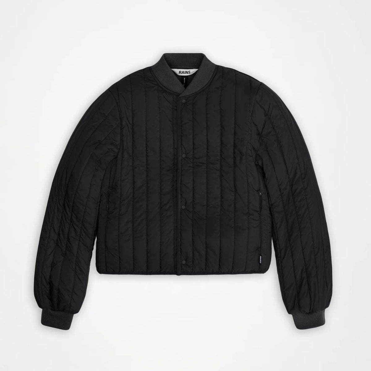 Rains Banja Liner Bomber W Jacket — Black - Public Mercantile