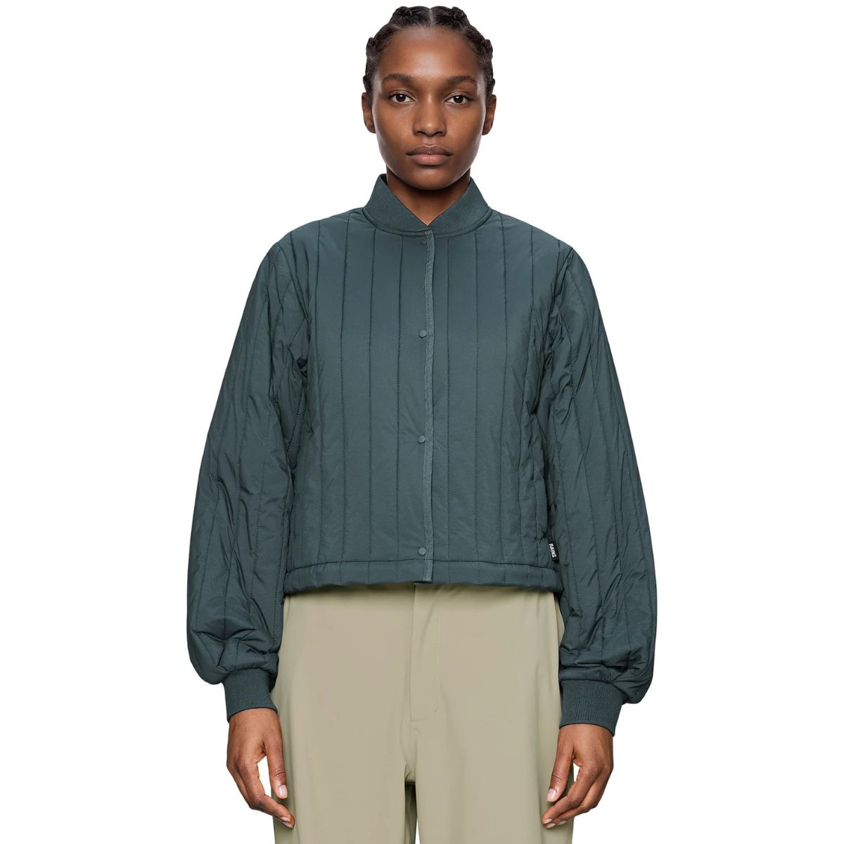 Blouson aviateur Rains Banja Liner pour femme — Noir