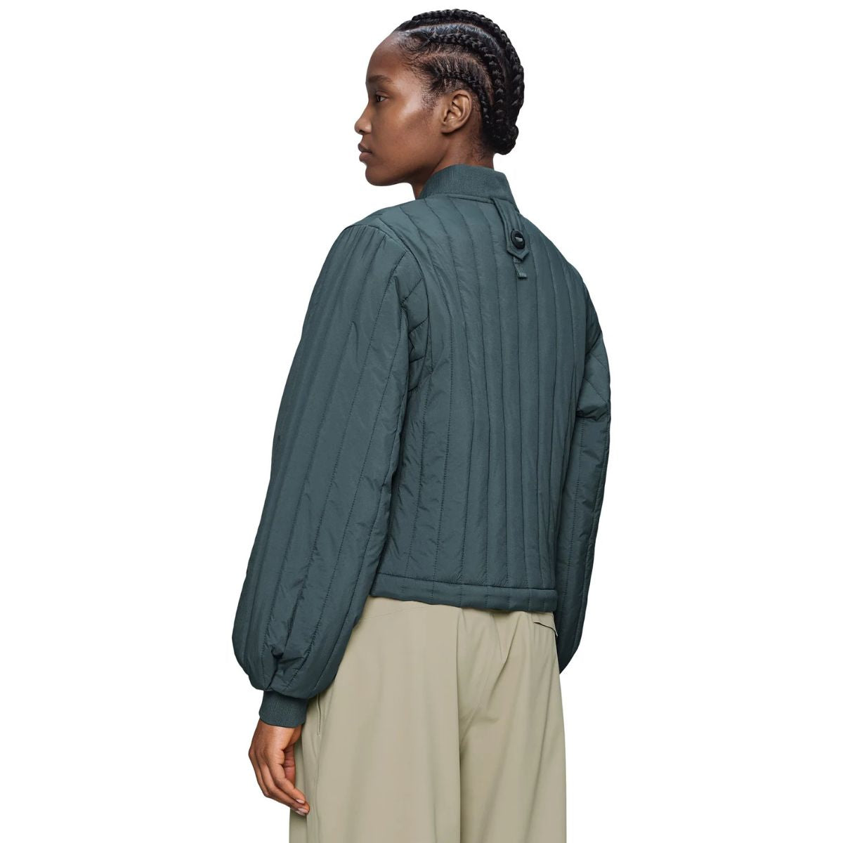 Blouson aviateur Rains Banja Liner pour femme — Noir