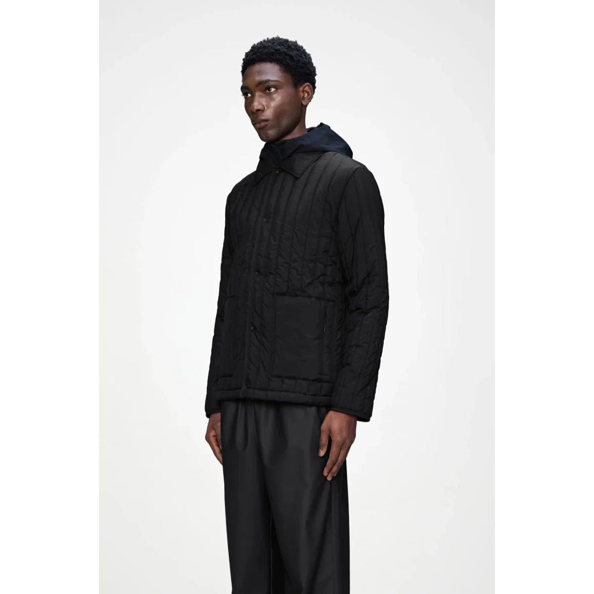 Blouson aviateur Rains Banja Liner pour femme — Noir