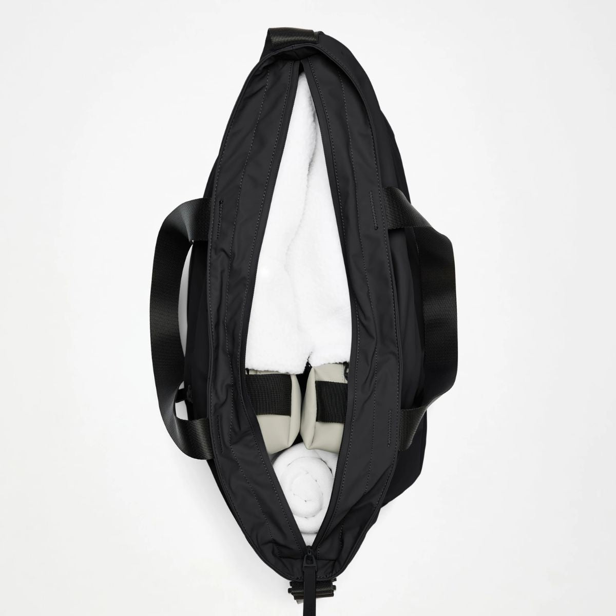 Rains Dash Messenger Tote Bag — Black - Public Mercantile