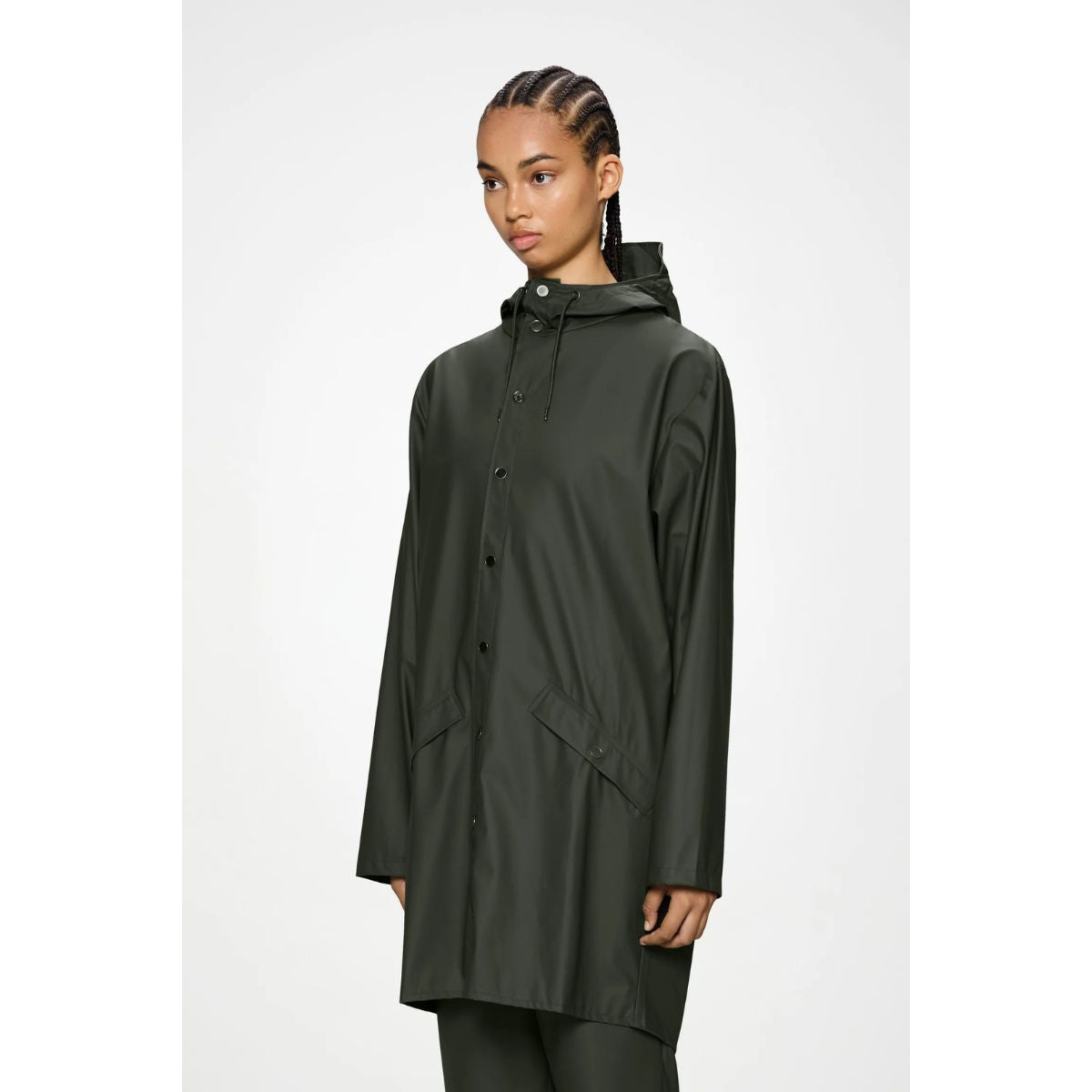 Rains Long Jacket W3 — Green - Public Mercantile