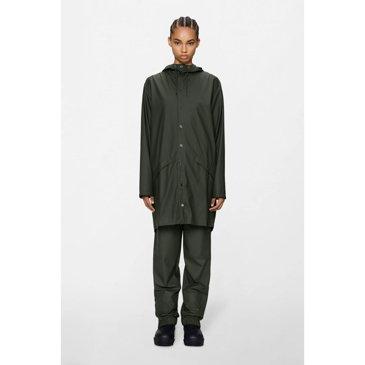 Rains Long Jacket W3 — Green - Public Mercantile