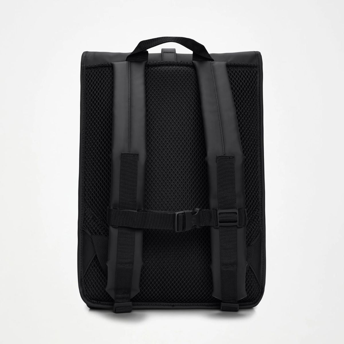Rains Rolltop Rucksack — Black - Public Mercantile