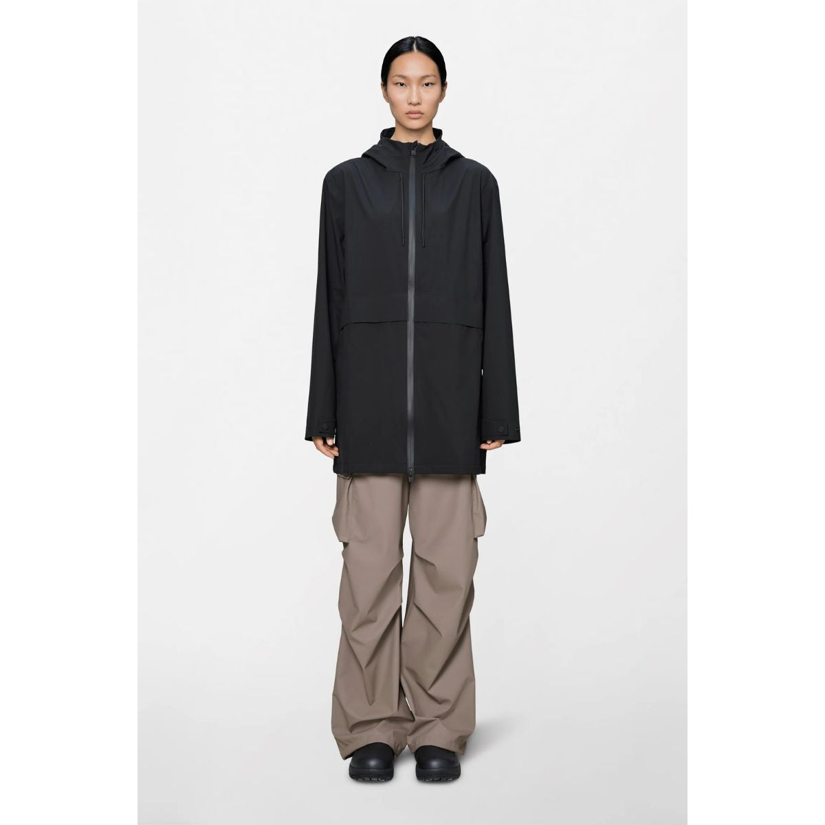 Blouson aviateur Rains Banja Liner pour femme — Noir