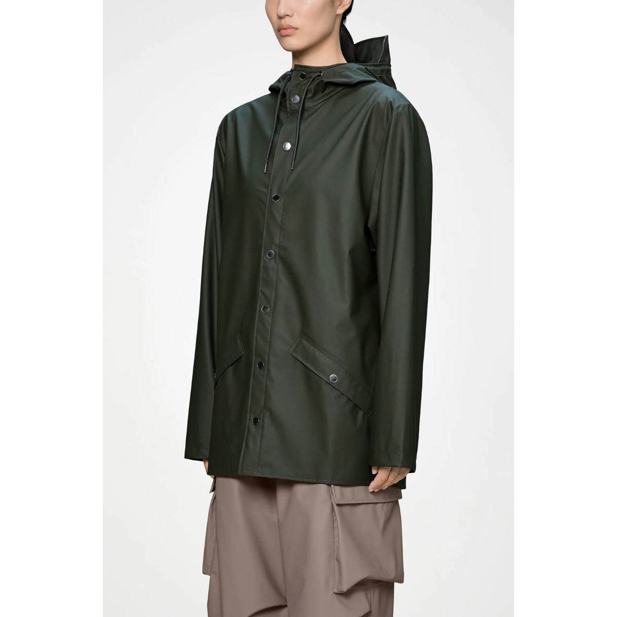 Rains W3 Rain Jacket — Green - Public Mercantile