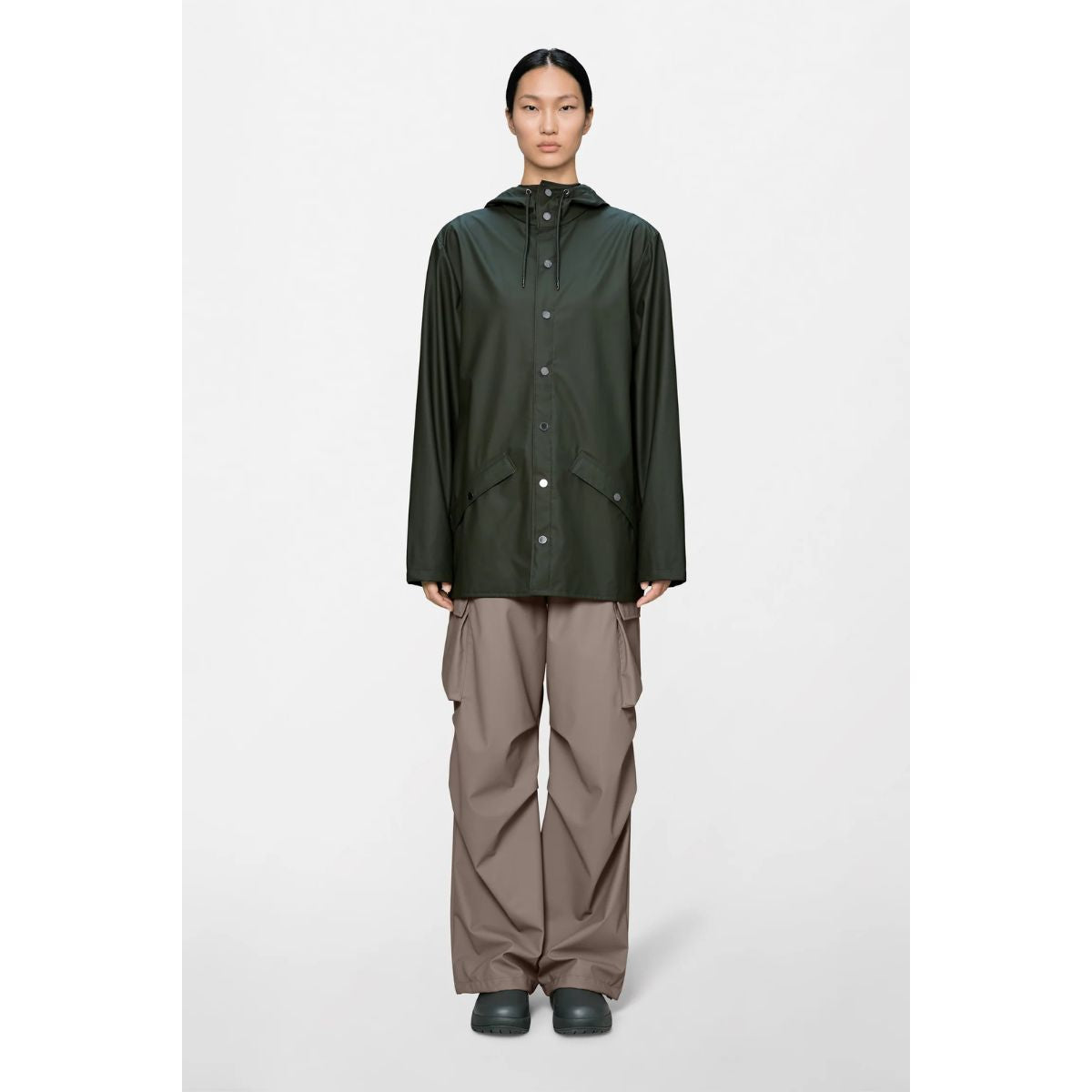 Rains W3 Rain Jacket — Green - Public Mercantile