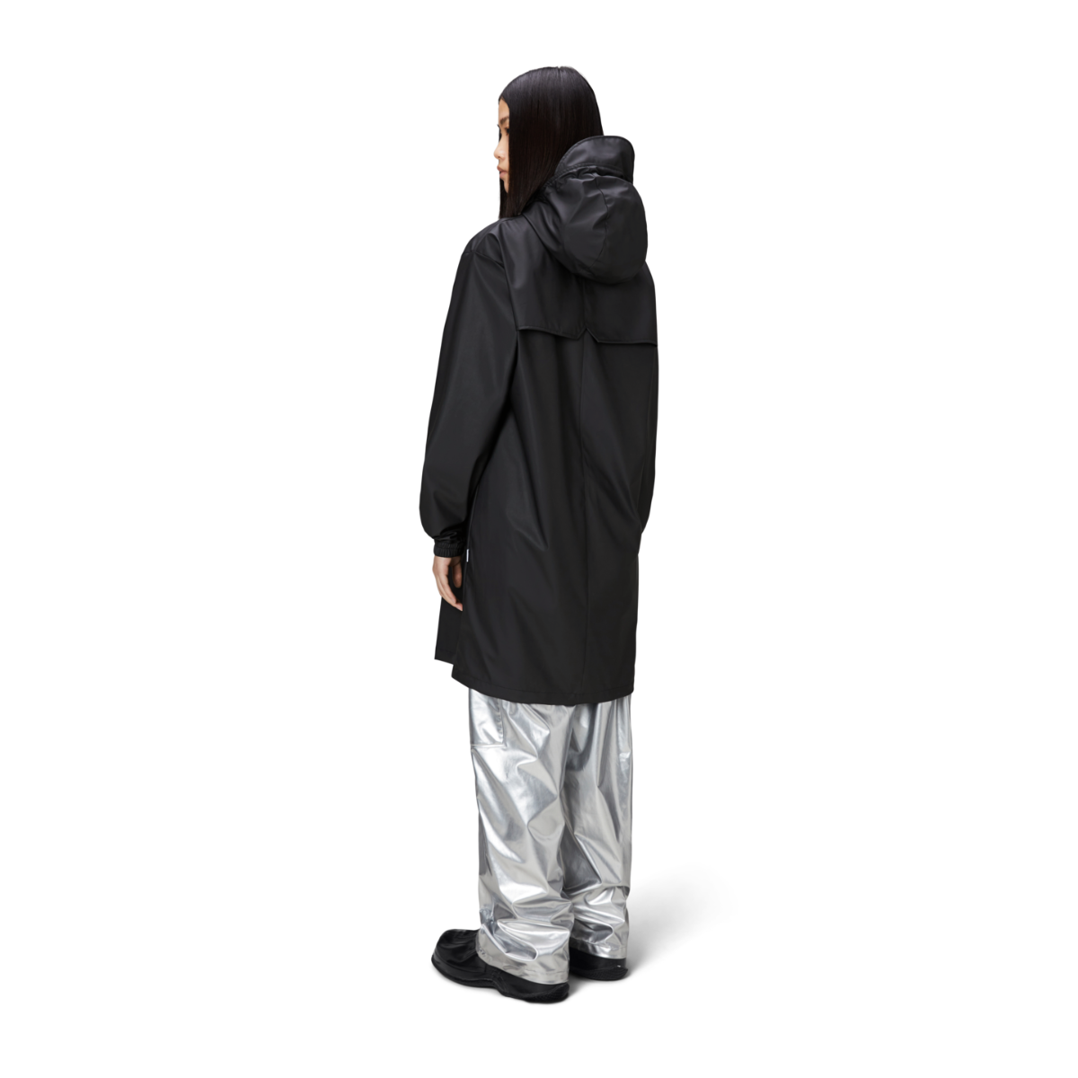 Rains Long Storm Breaker Jacket — Black - Public Mercantile