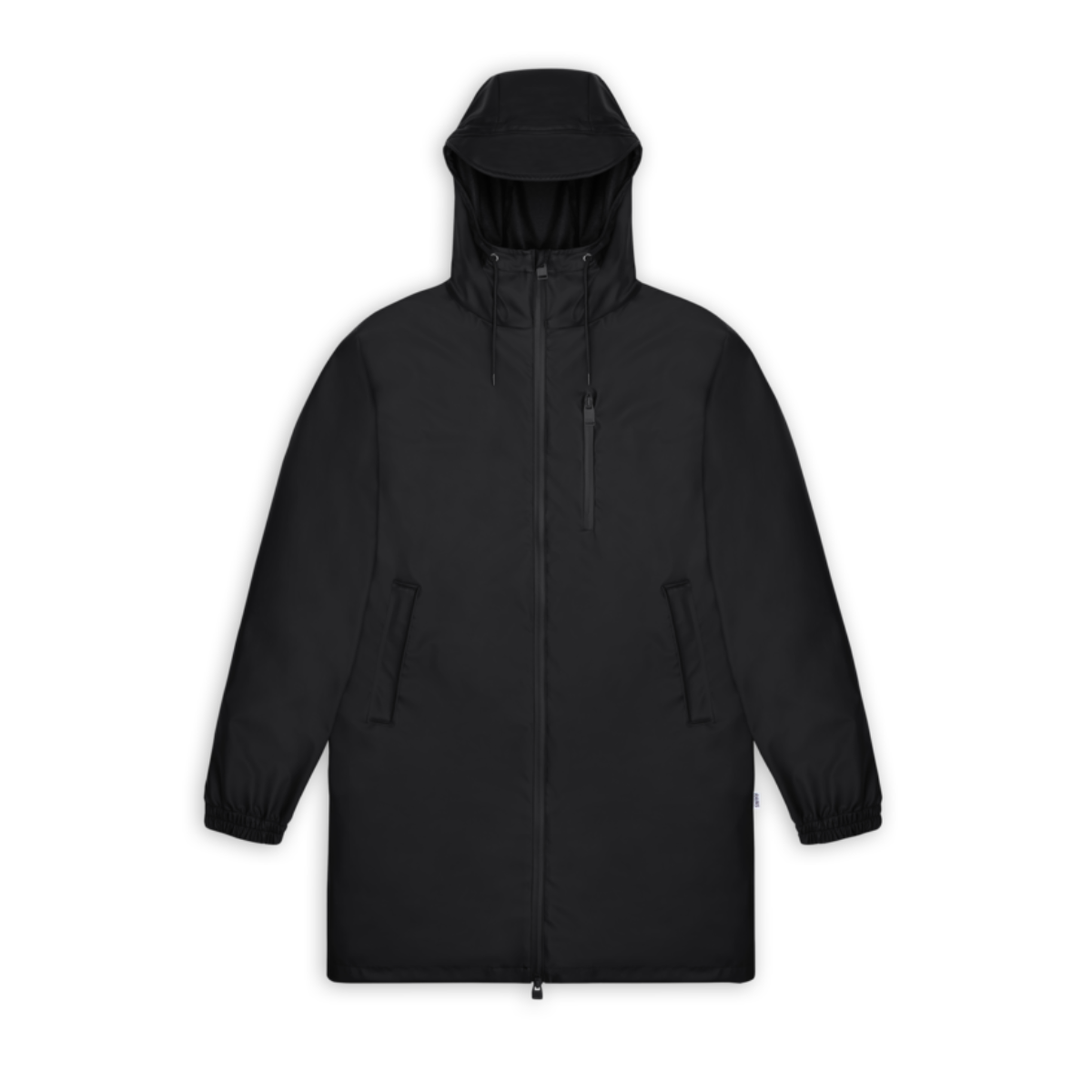 Rains Long Storm Breaker Jacket — Black - Public Mercantile
