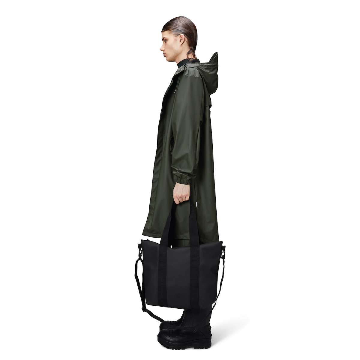 Rains W3 Mini Tote Bag — Black - Public Mercantile