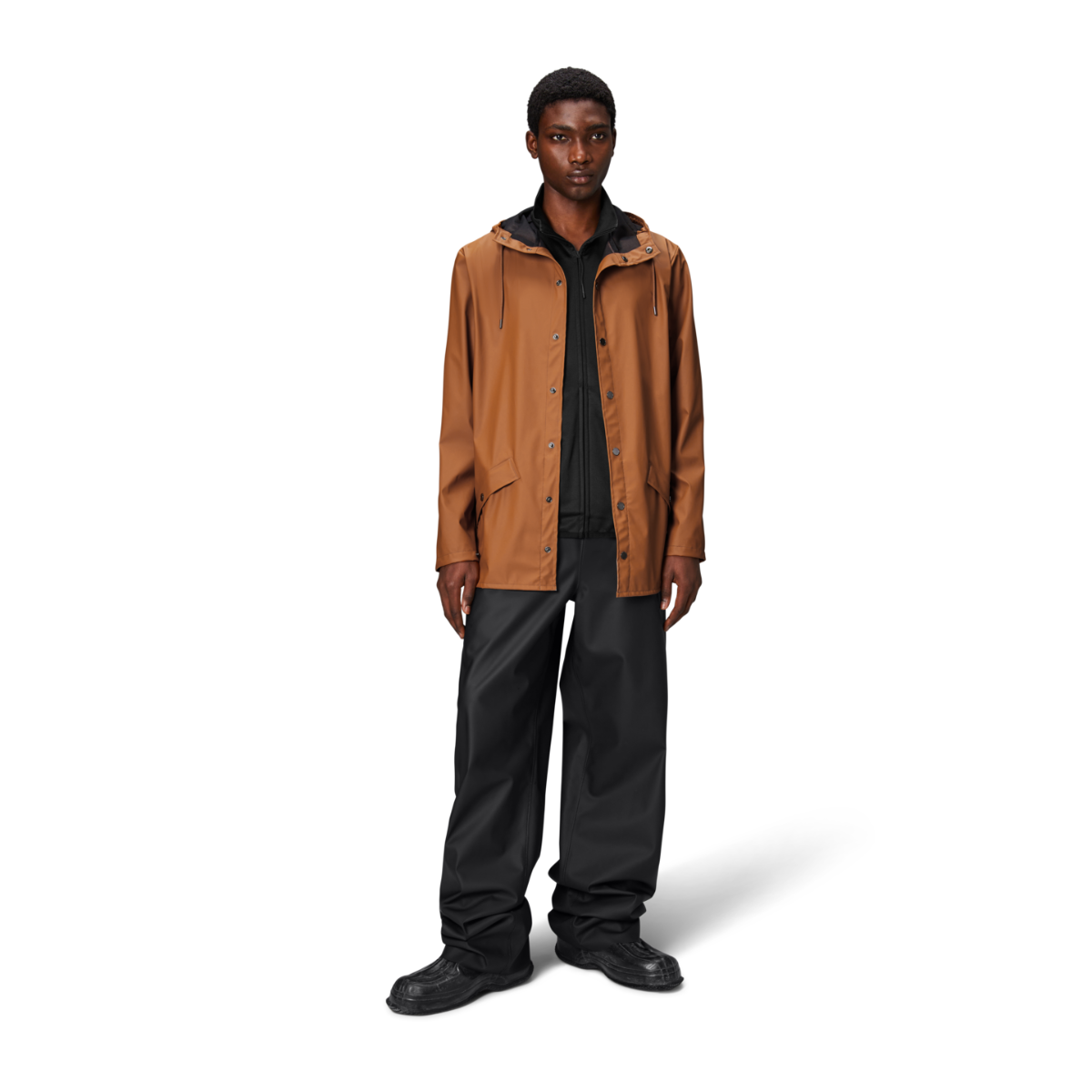Rains W3 Rain Jacket — Rust - Public Mercantile