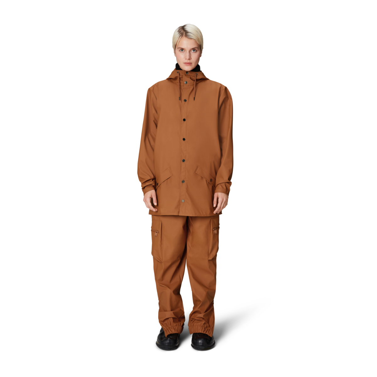 Rains W3 Rain Jacket — Rust - Public Mercantile