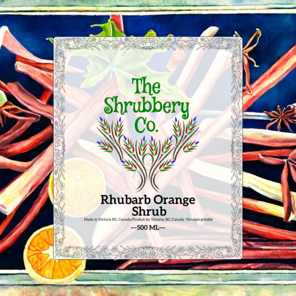 Rhubarb Orange Shrub