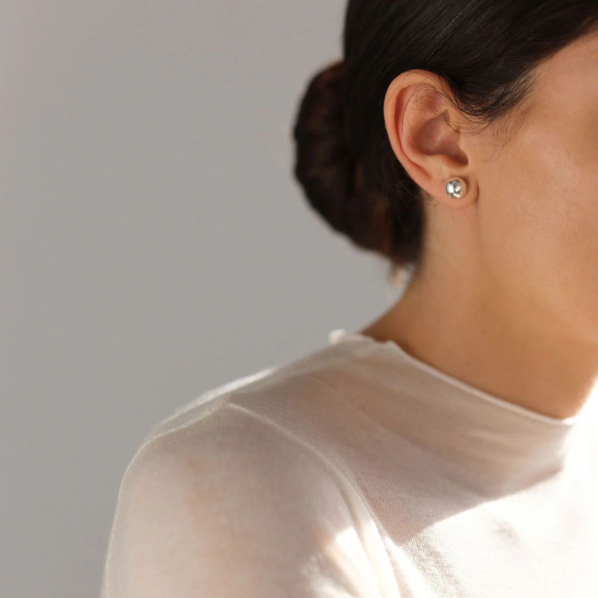 Roan Silver Stud Earrings — Lisbeth