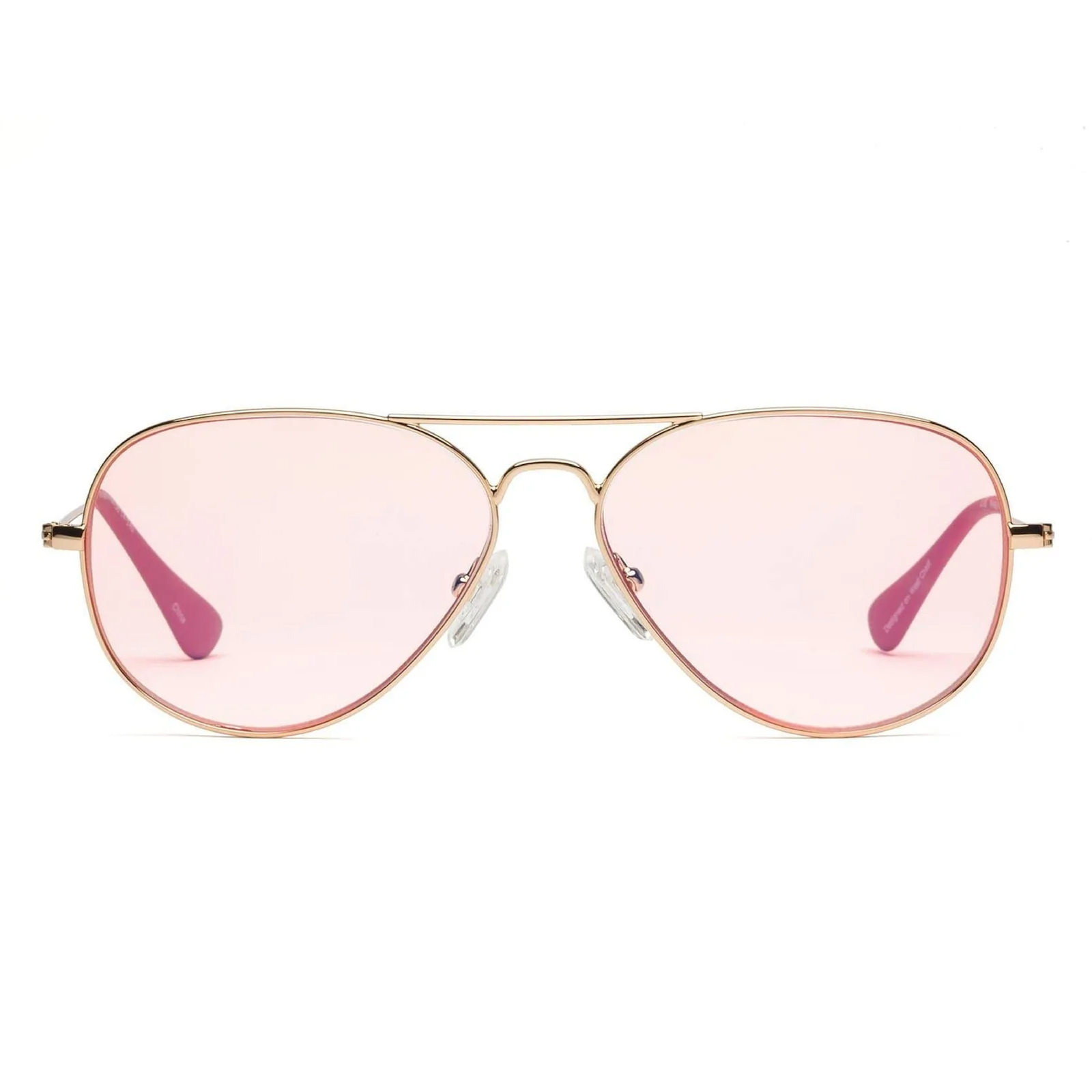 Caddis Mabuhay Reading Glasses - Polished Gold/Rose Lens - Public Mercantile