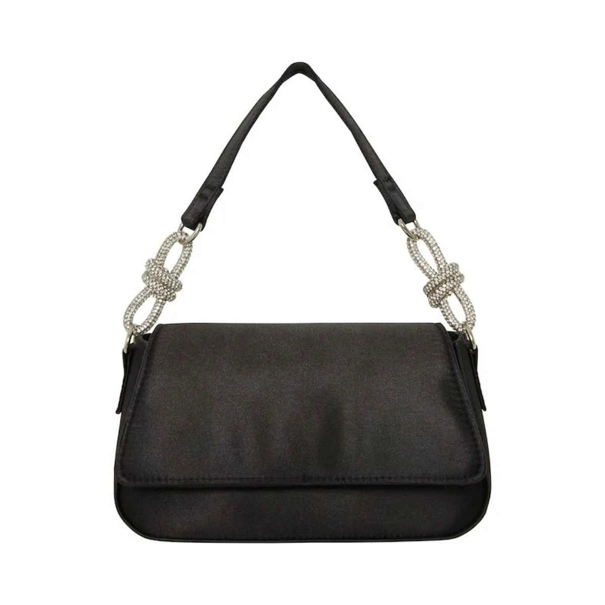 Satin Bag with Crystal Chain - Public Mercantile